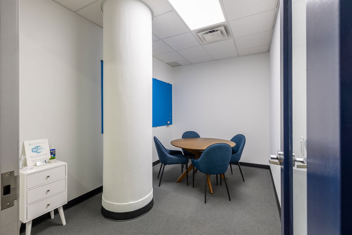 An interior shot of Huddle Room