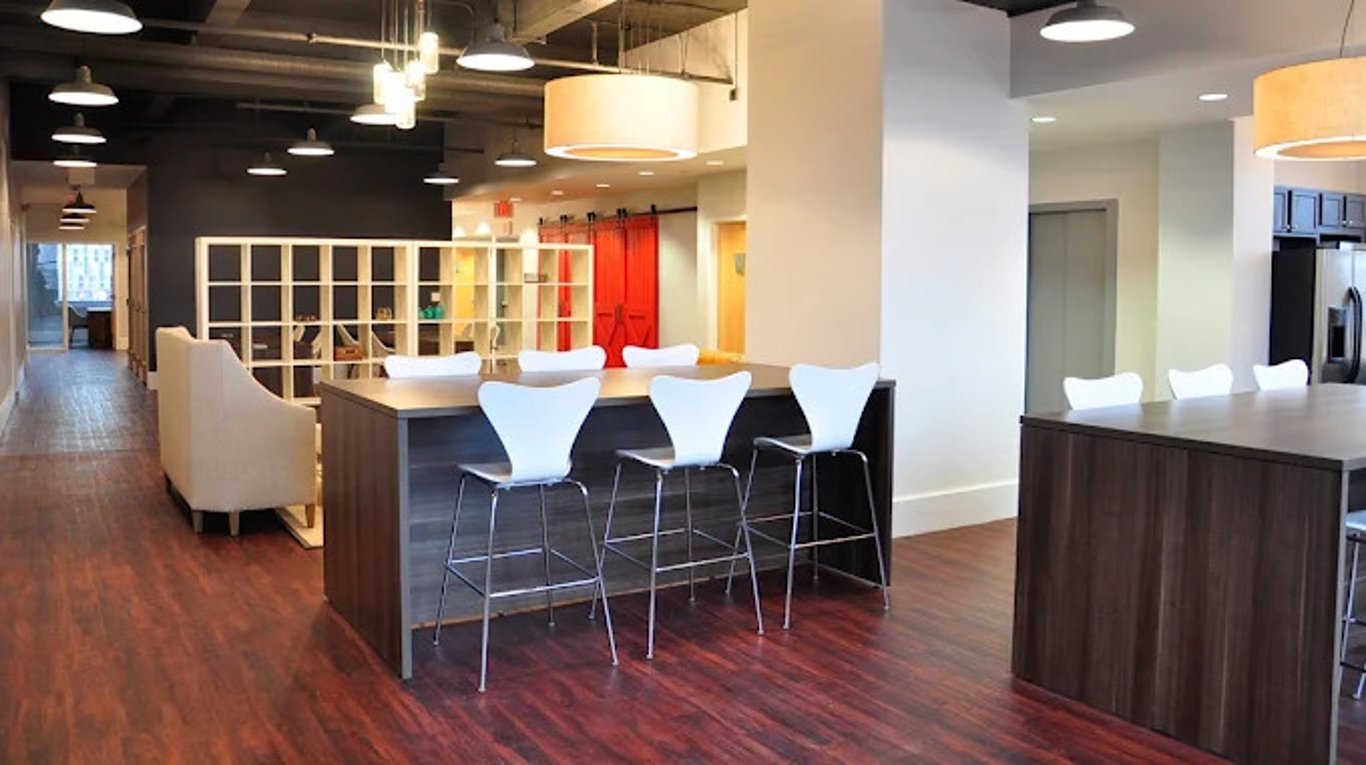 An interior shot of Idea Space Boston