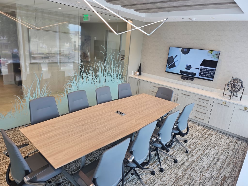 An interior shot of 10P Conference Room