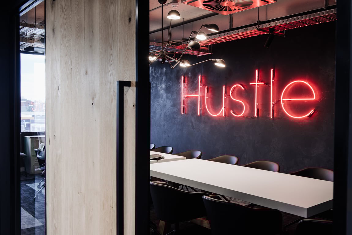 An interior shot of Hustle