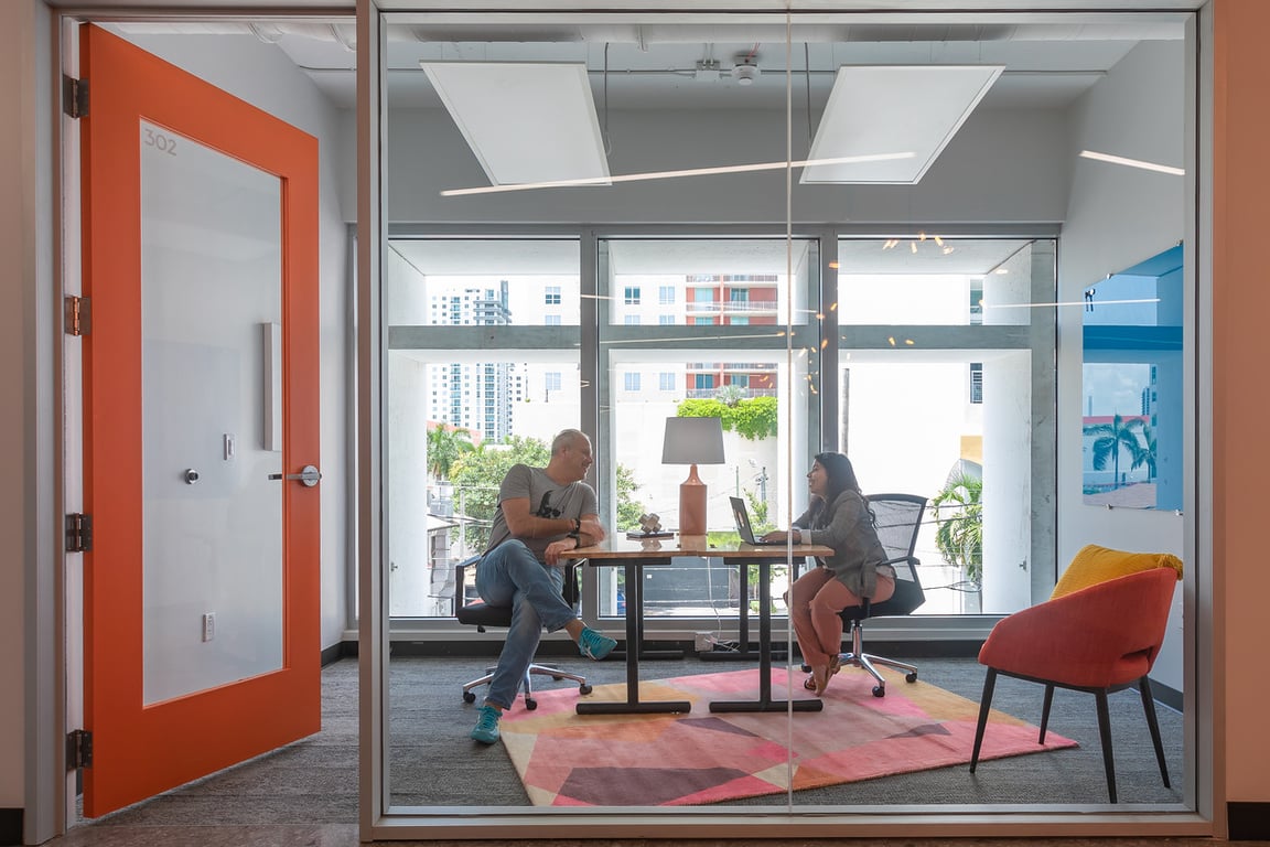An interior shot of Private Day Office