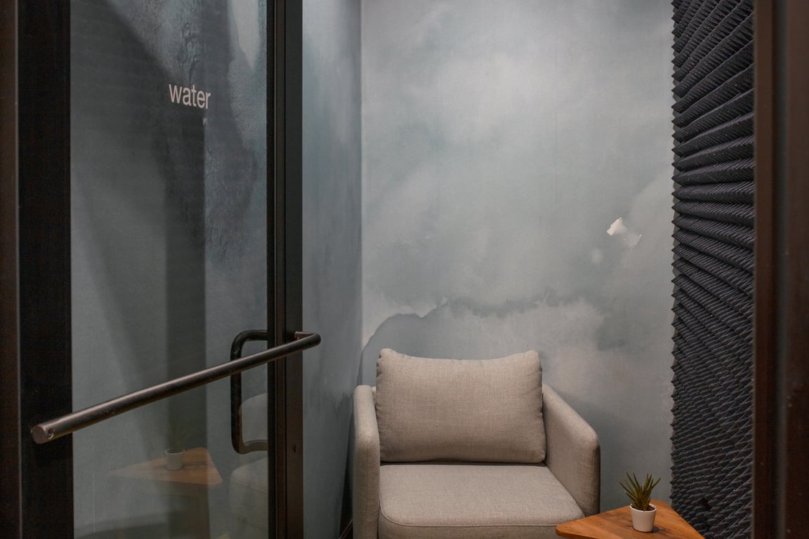 An interior shot of Water