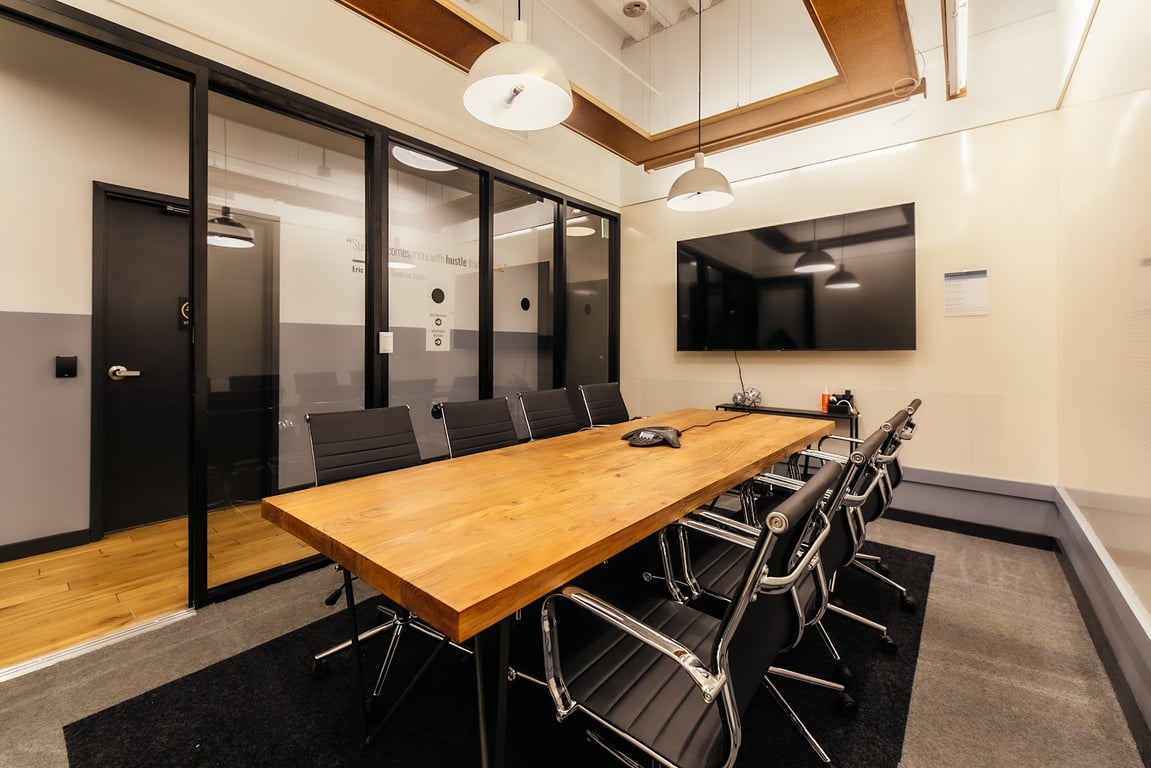 An interior shot of Conference Room 1