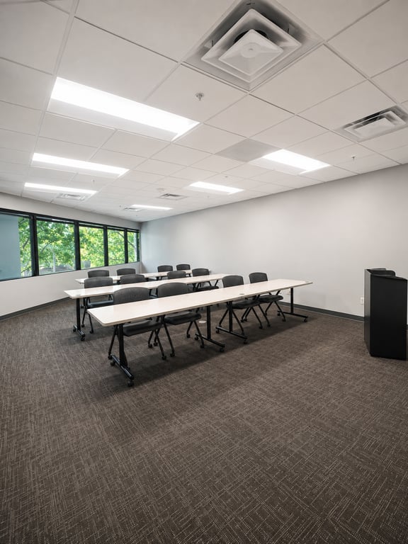 An interior shot of Carpenter Training Room