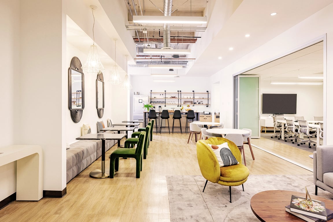 An interior shot of Industrious - San Francisco Union Square