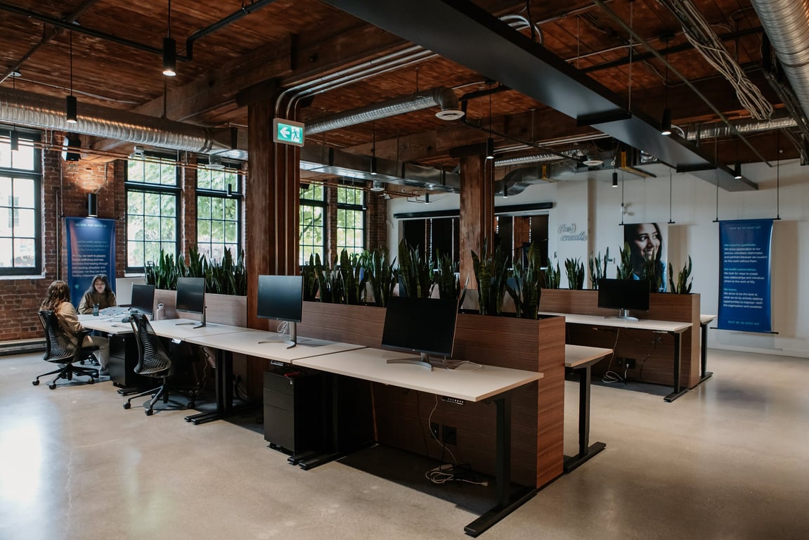 An interior shot of Common Workspace Dedicated Desk