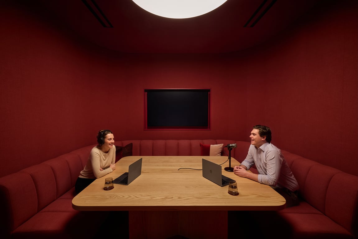 An interior shot of Sutro Podcast Room