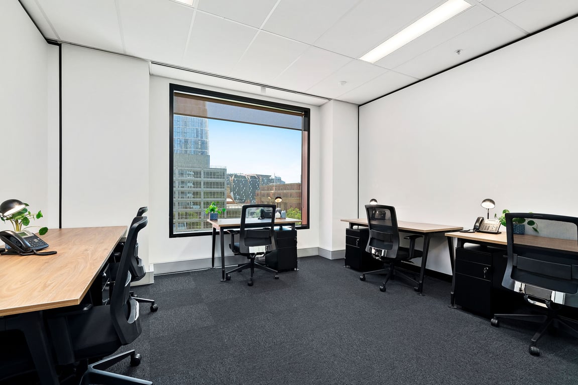An interior shot of 5 Desk Office
