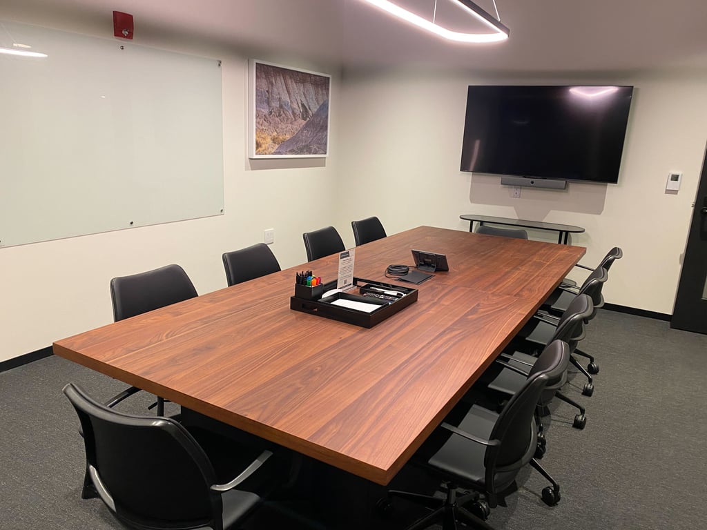 An interior shot of Conf Room F