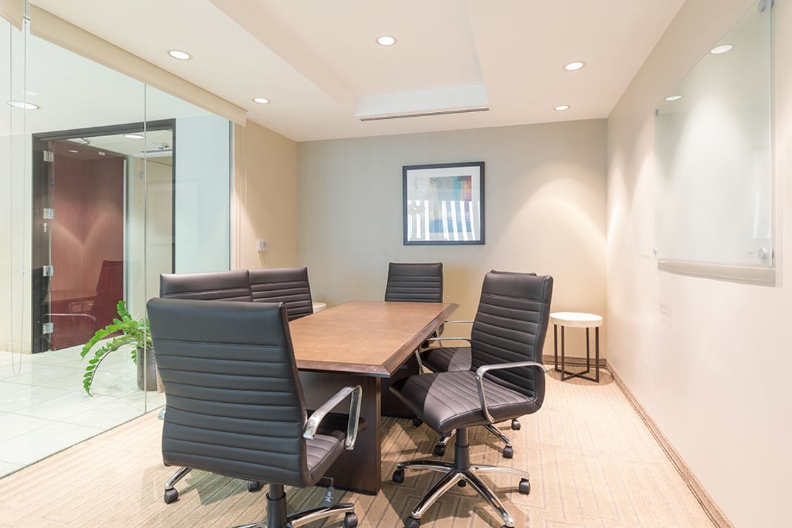 An interior shot of 6 Person Meeting Room - Medium