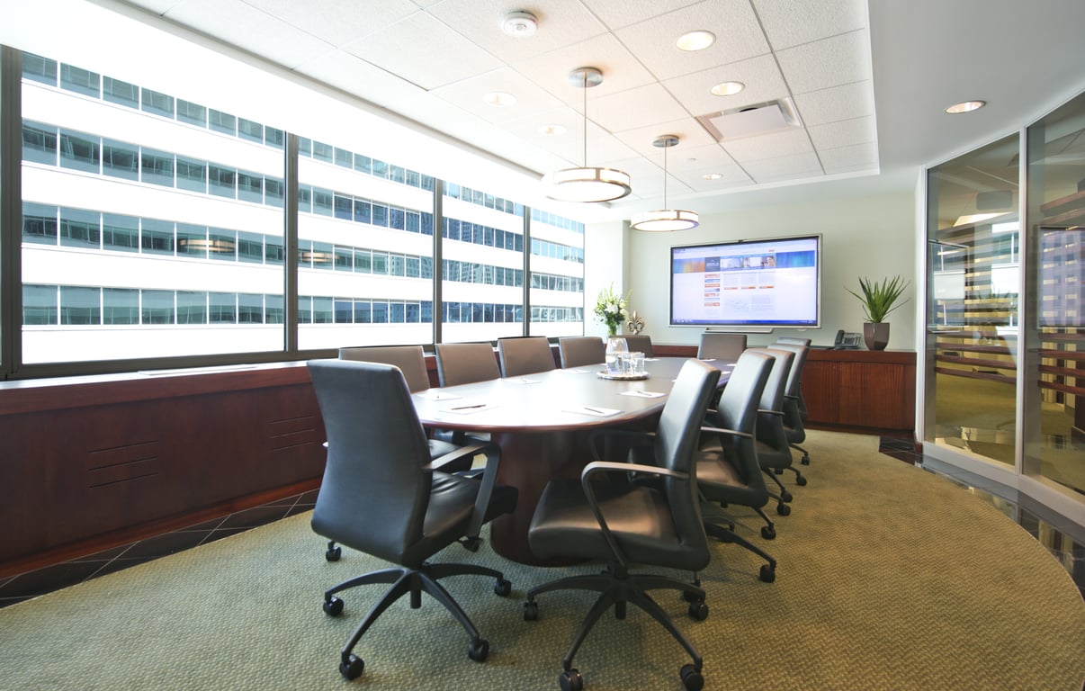 An interior shot of Center City Boardroom
