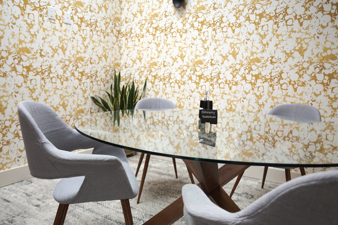 An interior shot of Curiosity Boardroom