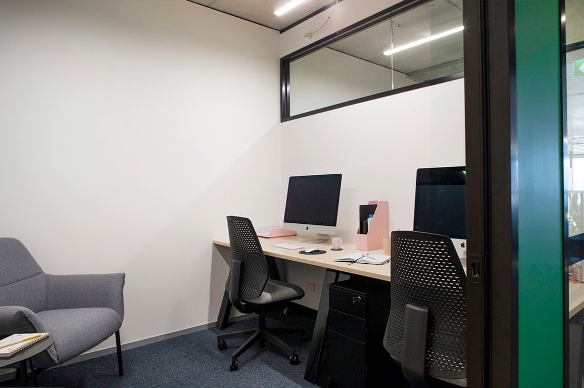 An interior shot of 2 Person Private Office