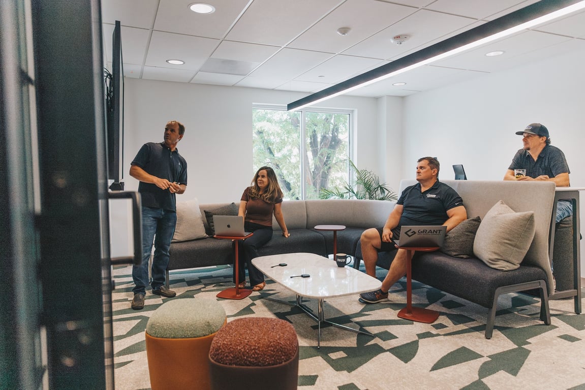 An interior shot of Johnson Mueller