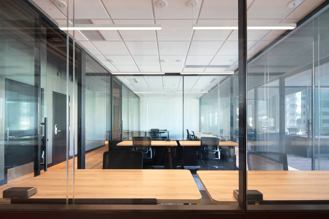 An interior shot of 3-4 Person Private Office