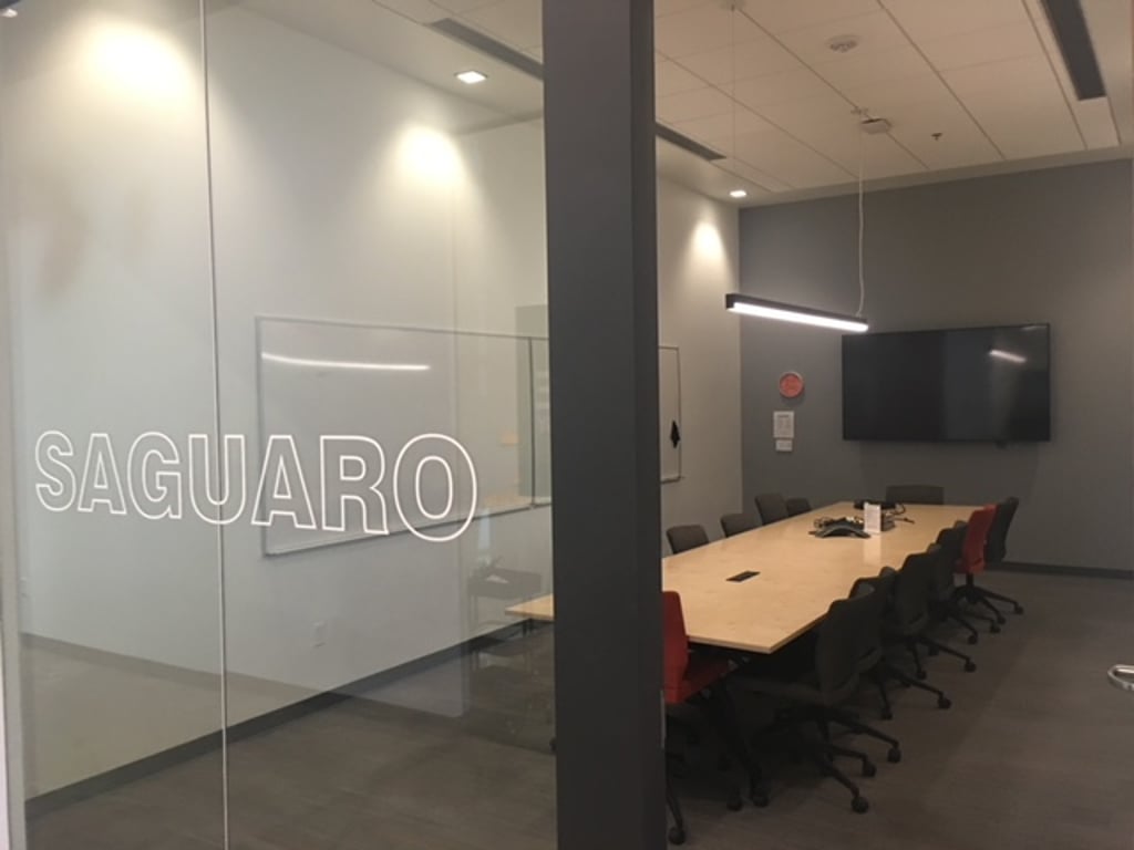An interior shot of Saguaro Boardroom