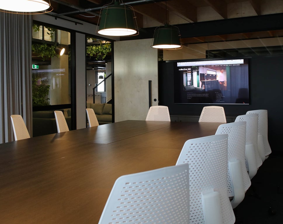 An interior shot of Boardroom for 16 People