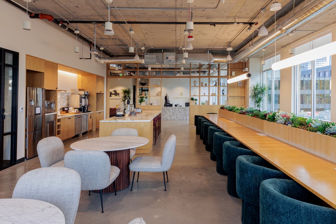 An interior shot of Industrious - University District
