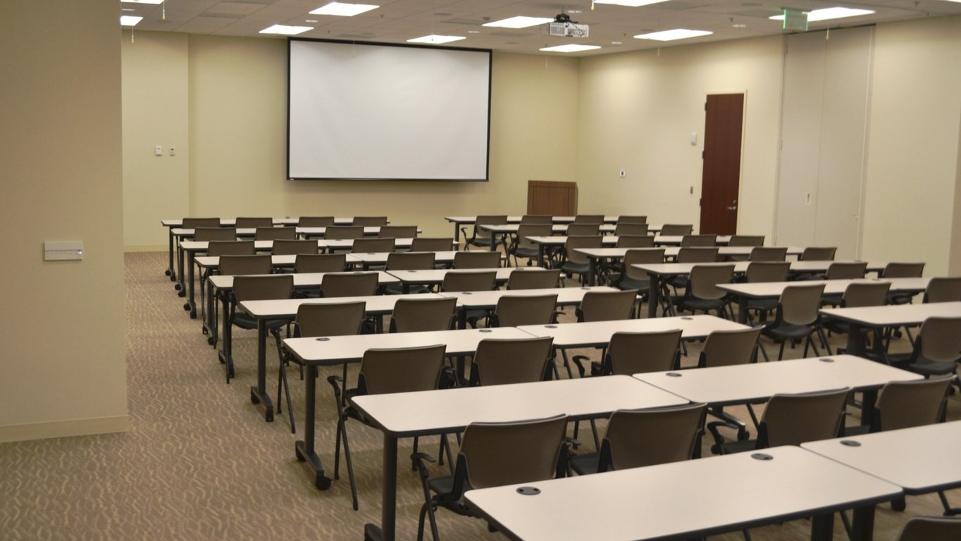 An interior shot of 54 to 150 Person Conference Center & Training Room | Midtown