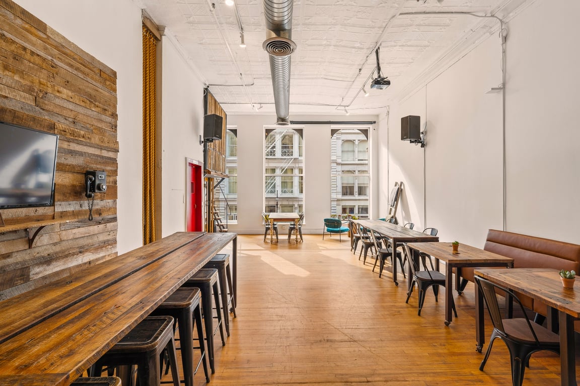 An interior shot of Designer SoHo Loft