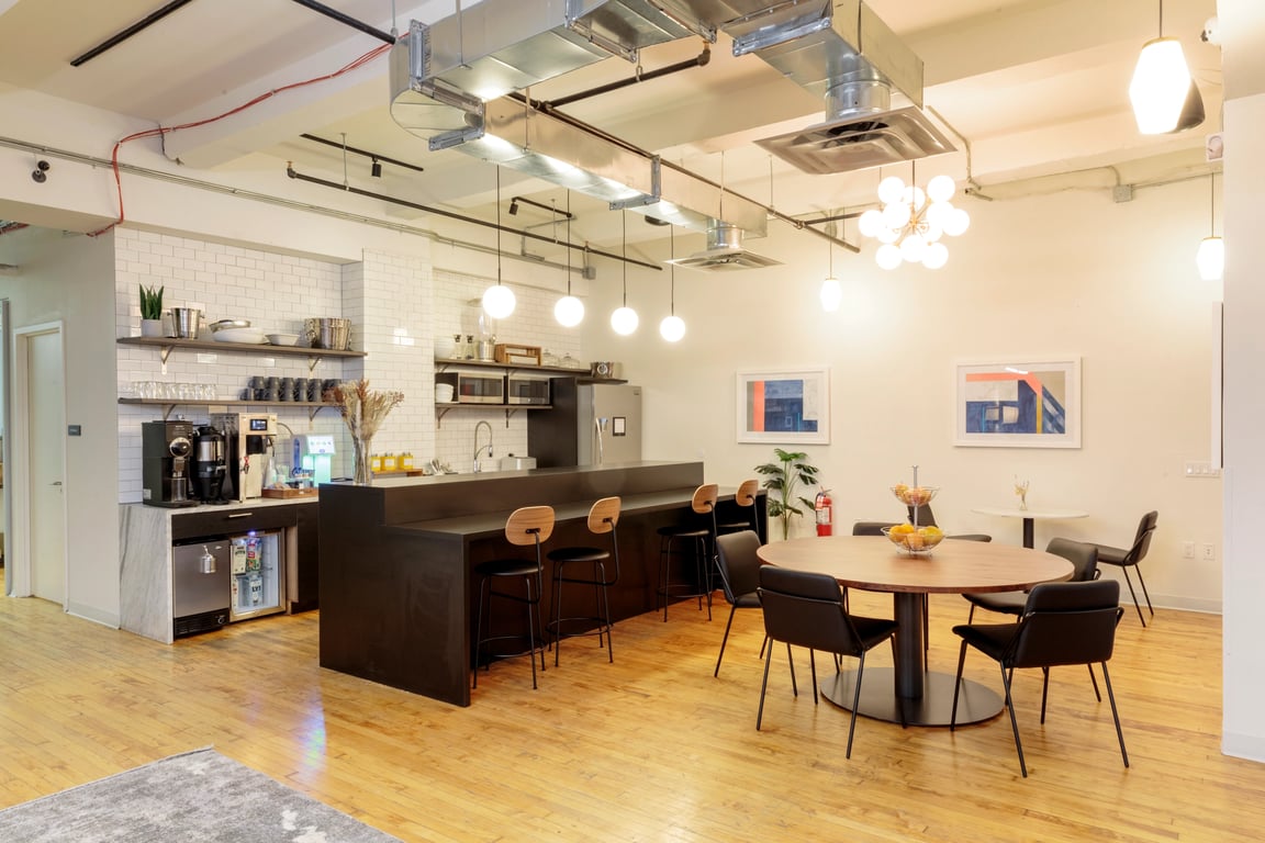 An interior shot of Industrious - Flatiron