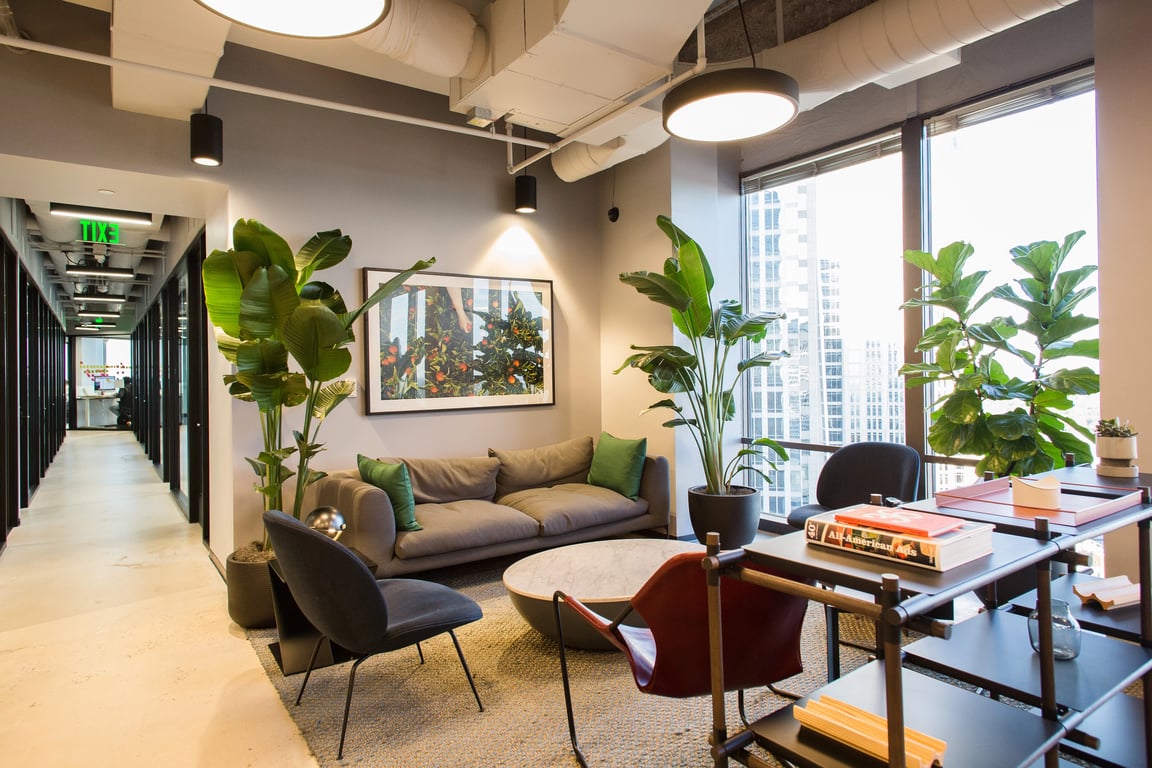 An interior shot of Industrious - Uptown Charlotte