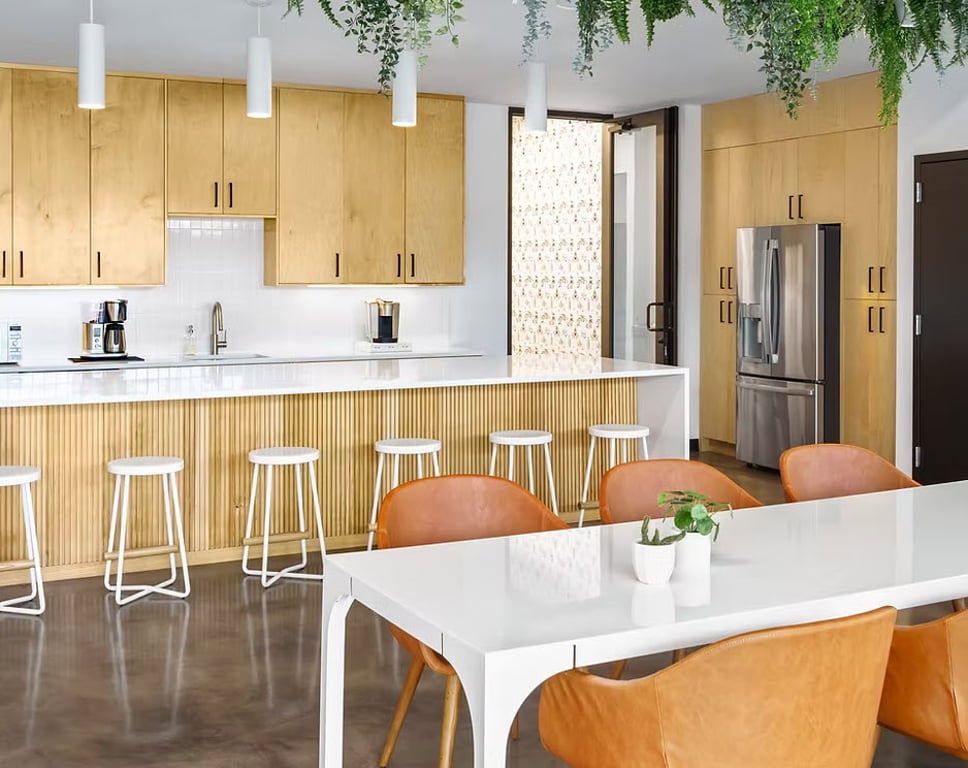 An interior shot of Dwell Coworking - Downtown Austin