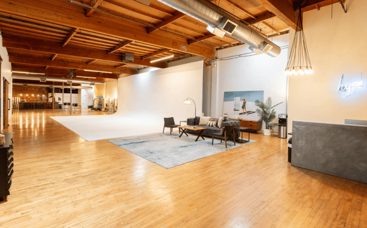An interior shot of Cyc Wall