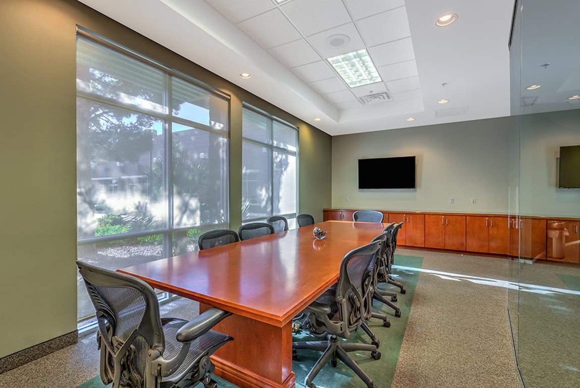 An interior shot of 10 Person Meeting Room