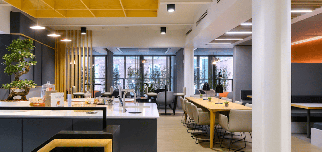 An interior shot of Bold Bauhaus