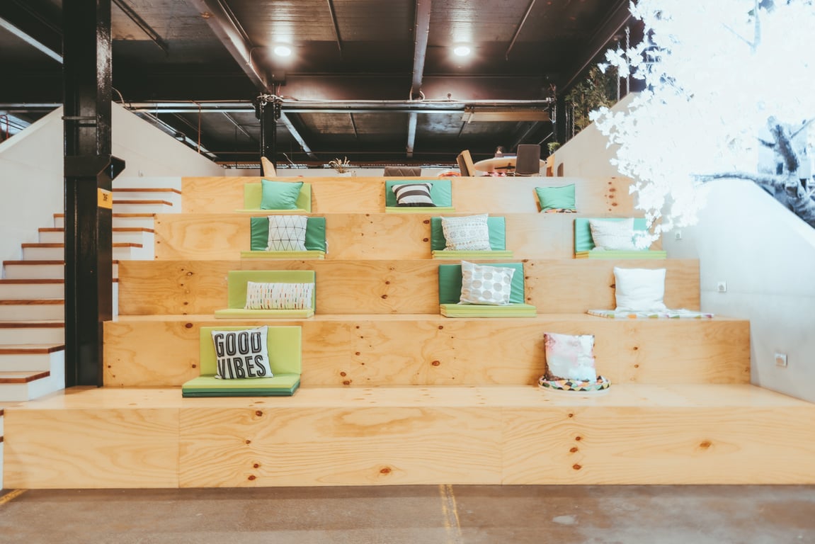 An interior shot of Bleachers