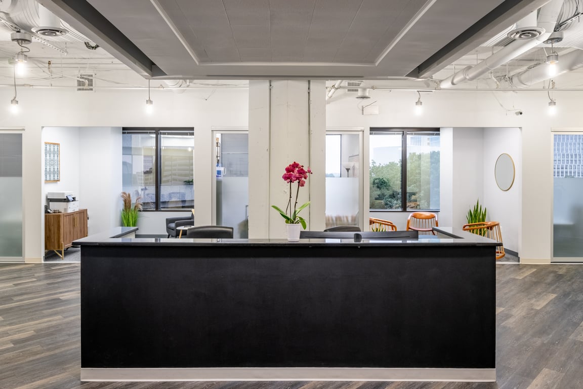 An interior shot of Pinnacle Workspace Tysons