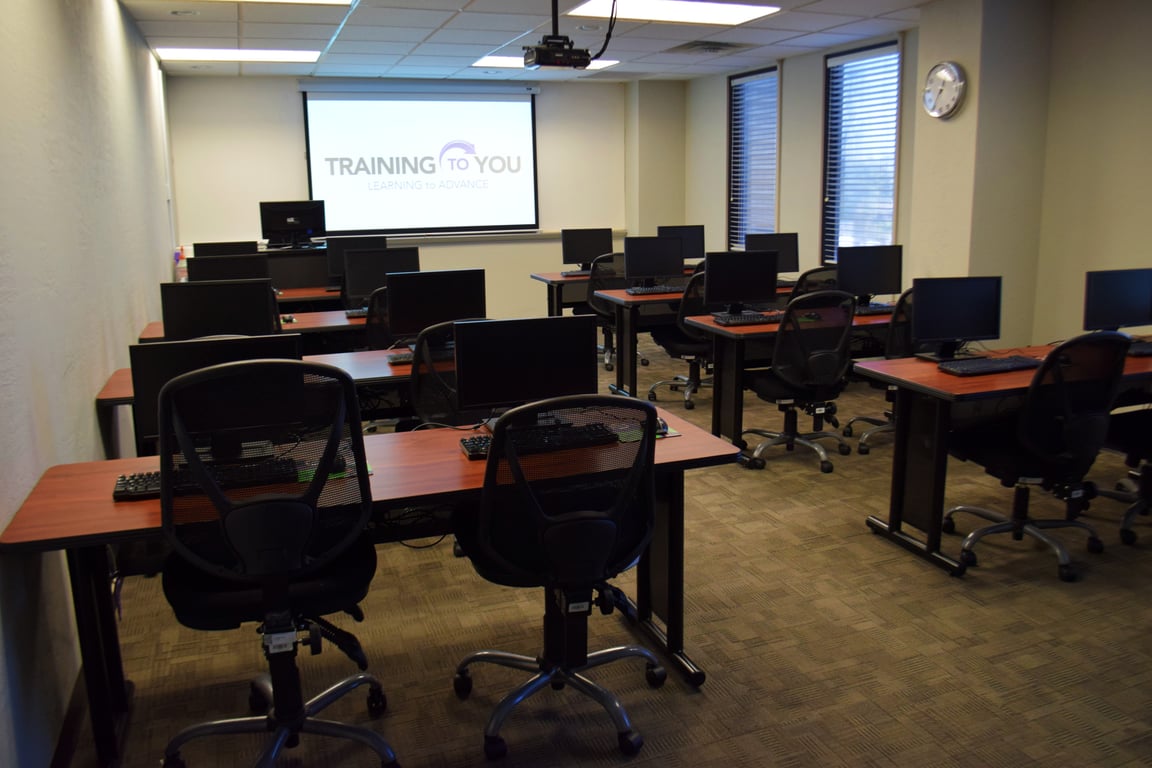 An interior shot of Jefferson Room with Computers