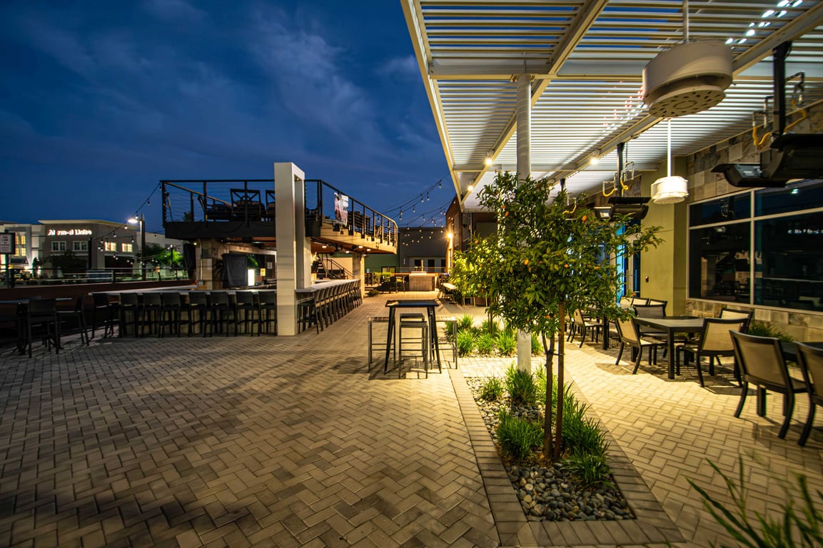 An interior shot of Main Patio