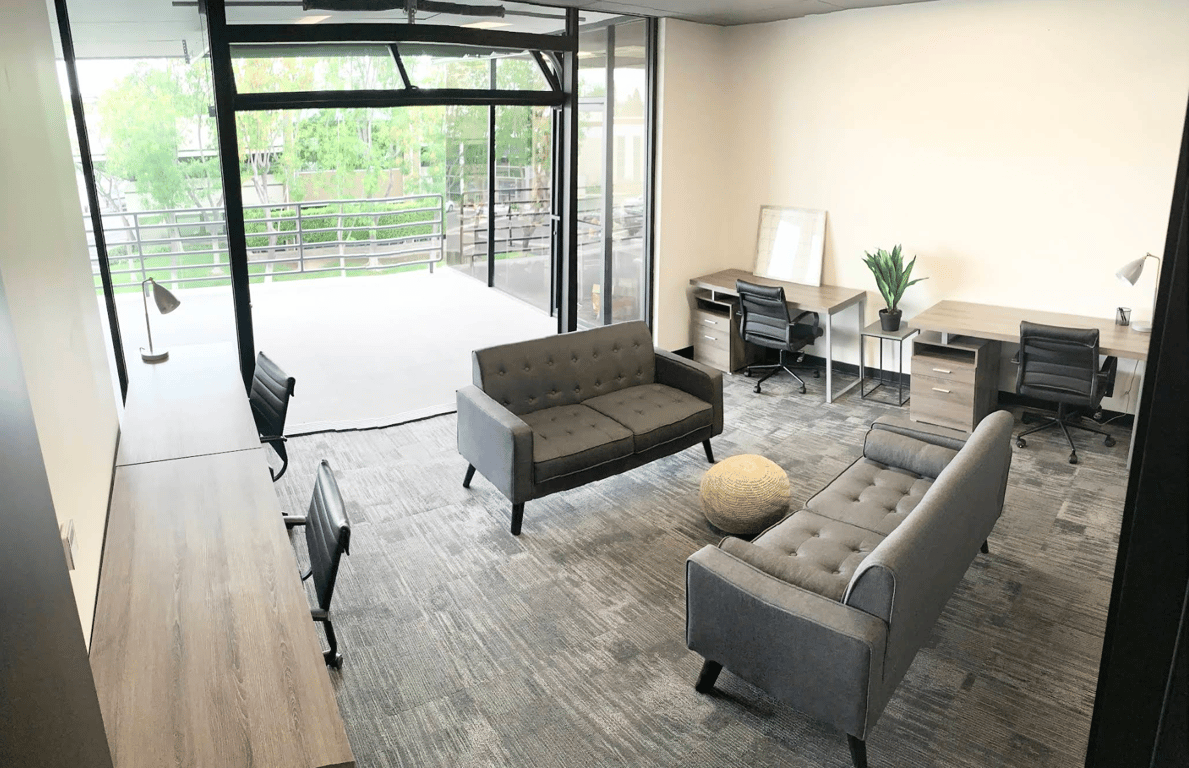 An interior shot of Private Balcony Suite! - 392 sq ft (Floor-to-Ceiling Roll-Up Windows)