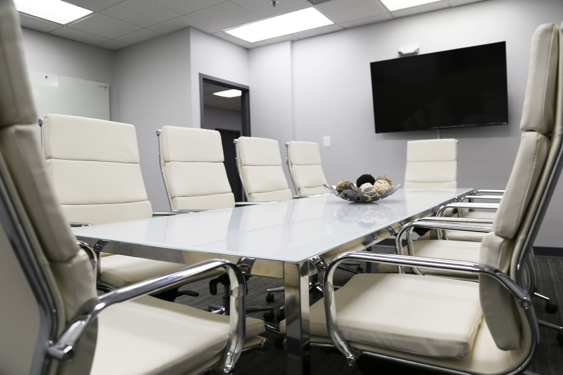 An interior shot of 6811 Riverdale - Small Conference Room -