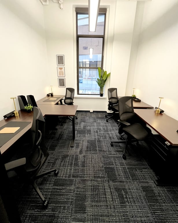 An interior shot of Team Room for 4 People