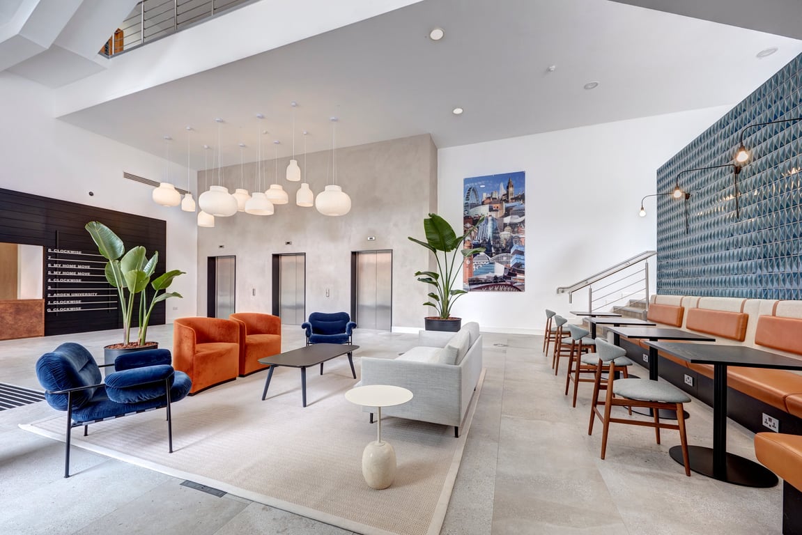 An interior shot of Clockwise - Manchester