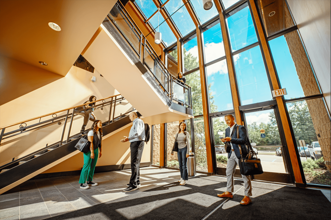 An interior shot of BrightWorks Coworking - Forest Cove