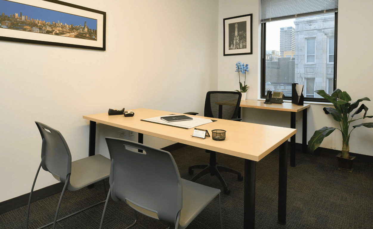 An interior shot of Private Office For 3 People