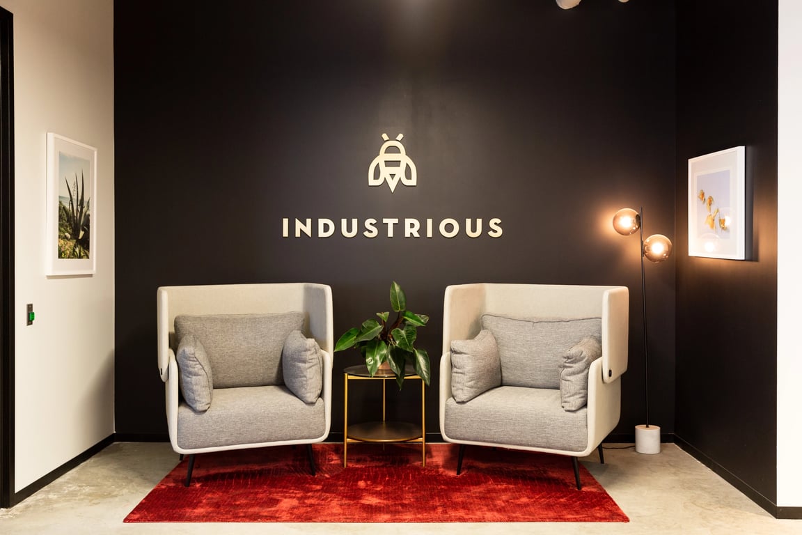 An interior shot of Industrious - Seaport