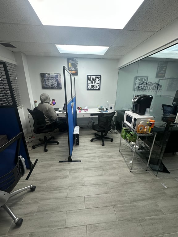 An interior shot of Desk