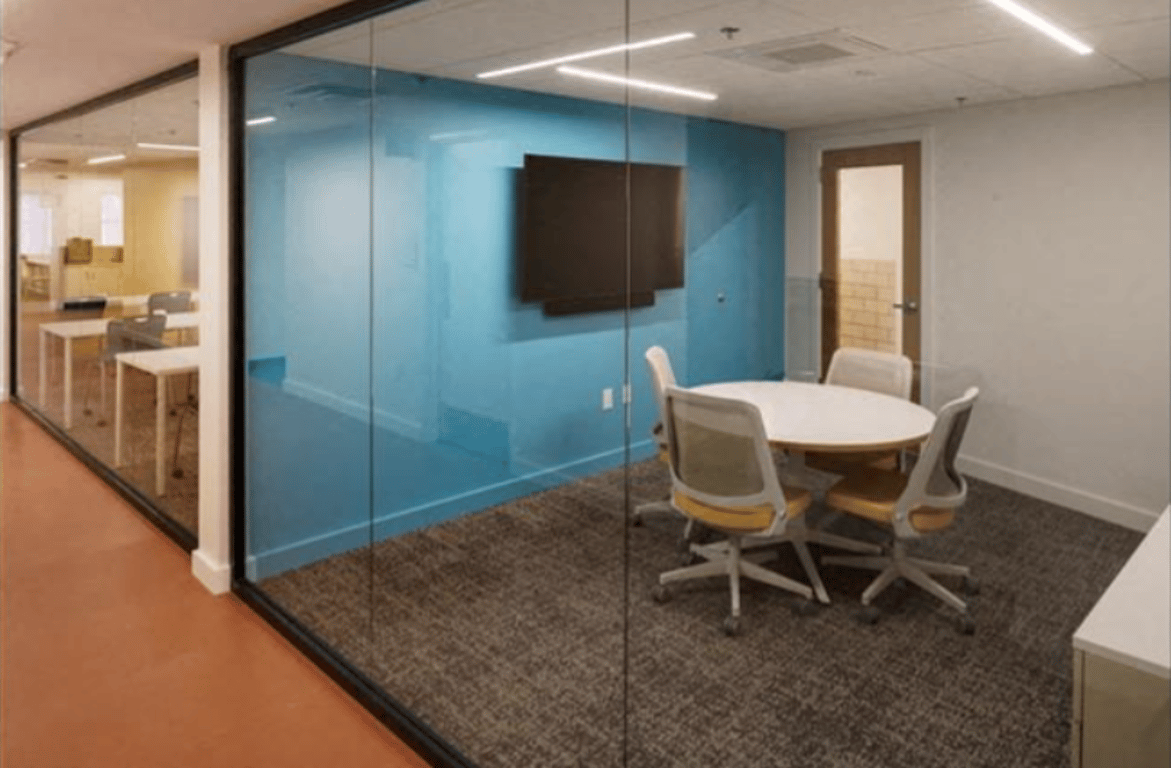 An interior shot of Conference Room 221