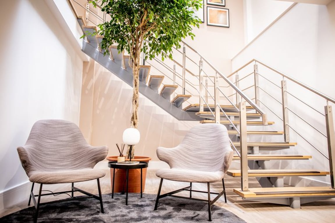 An interior shot of x+why - The Fulwood Midtown