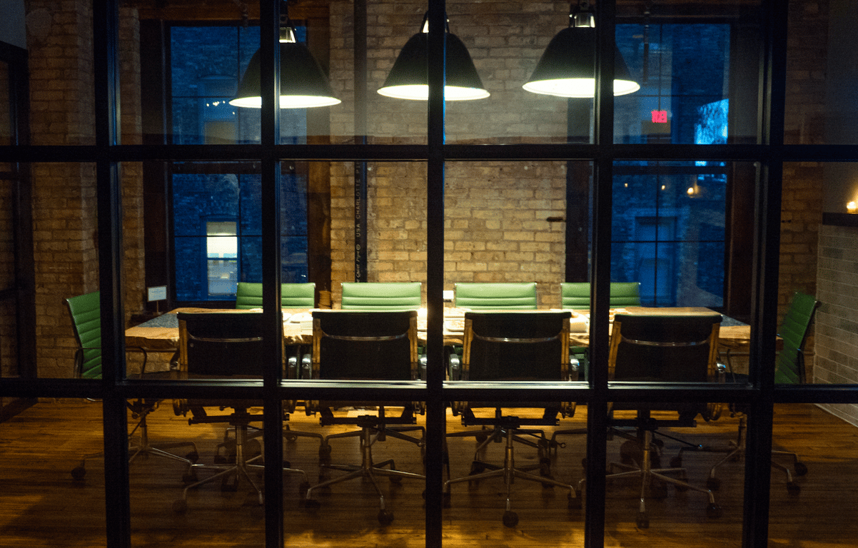 An interior shot of Boardroom