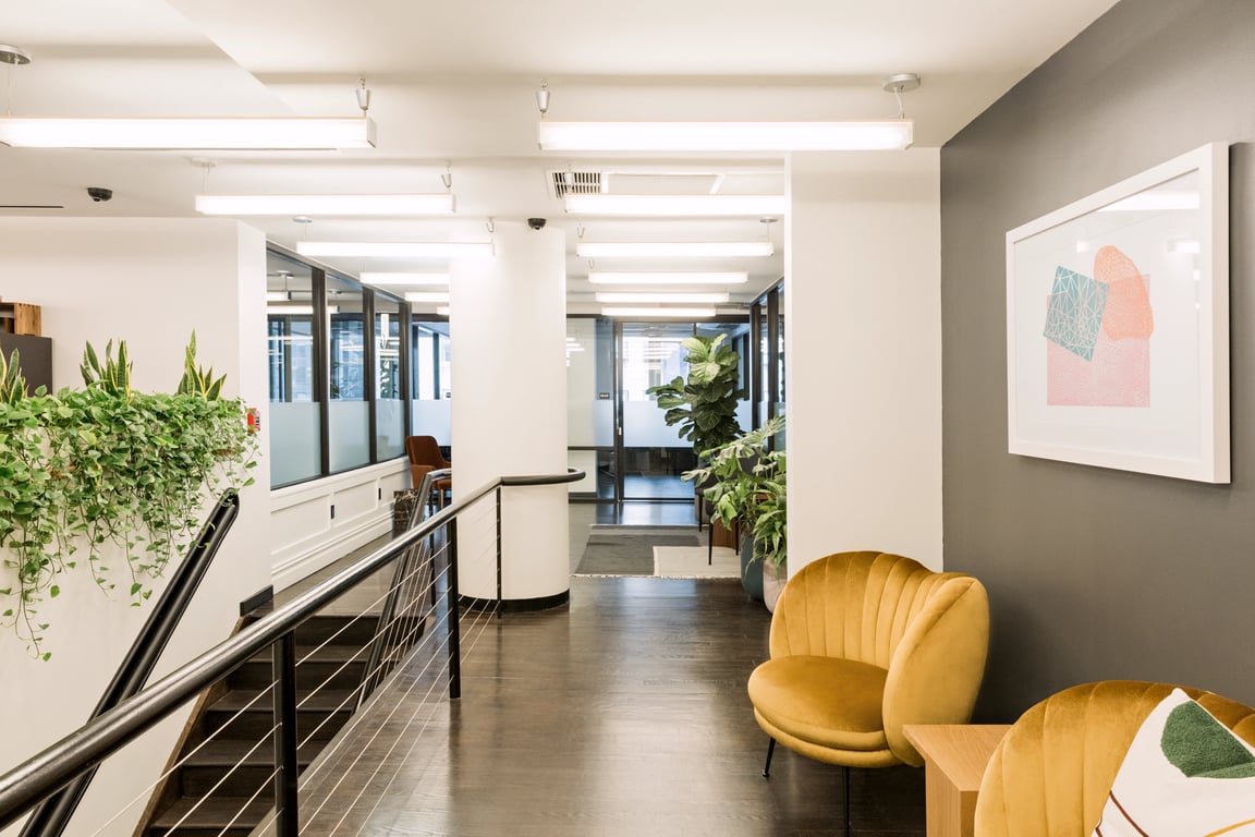 An interior shot of Industrious - 261 Madison Ave