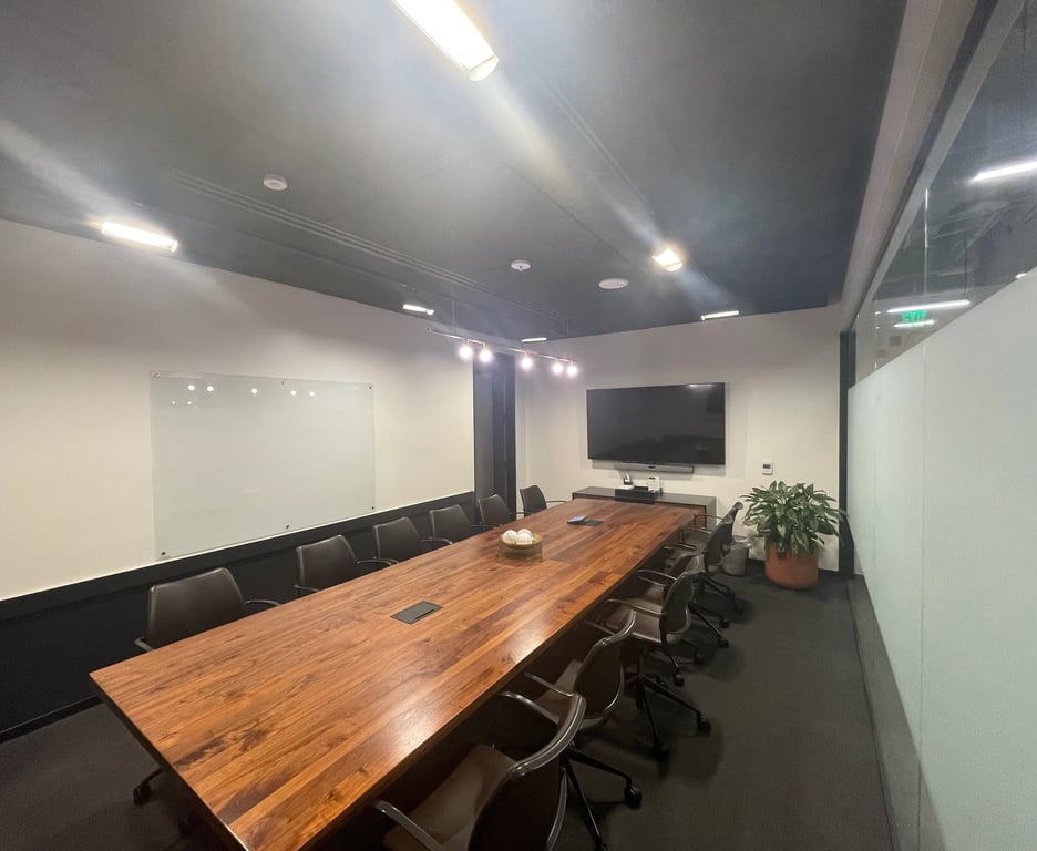 An interior shot of Conf. Room F
