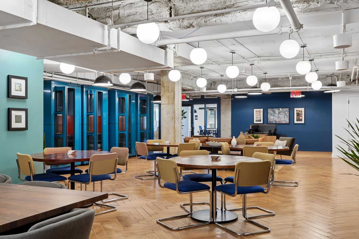 An interior shot of Industrious - Indy by Industrious Met Square