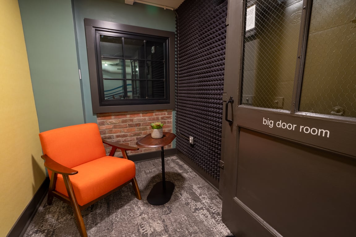 An interior shot of Big Door Room
