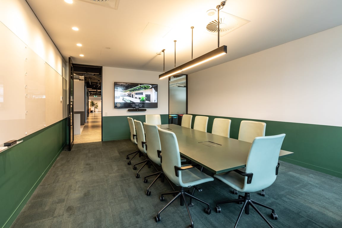 An interior shot of Gold Boardroom
